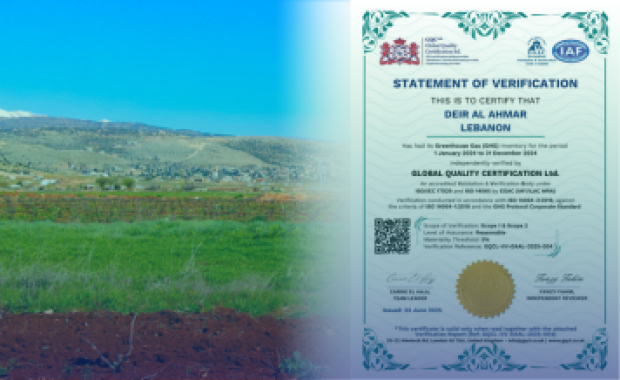 Independent Verification of GHG emissions for Deir Al Ahmar Lebanon